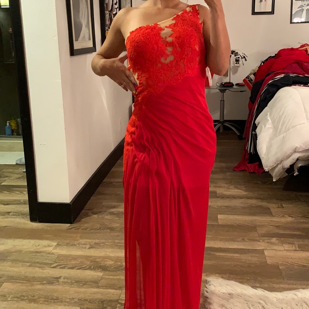 Sherri Hill One Shoulder Dress